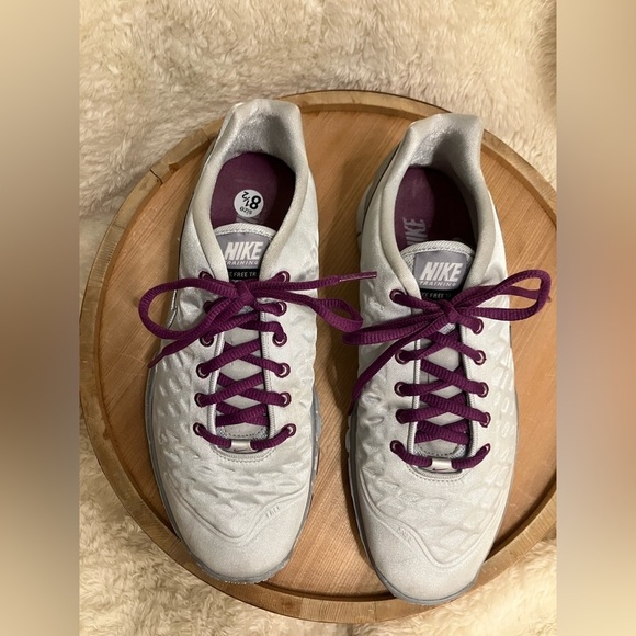 Nike Training TR Fit Running Shoes Silver & Purple Size 8.5 - Picture 3 of 10
